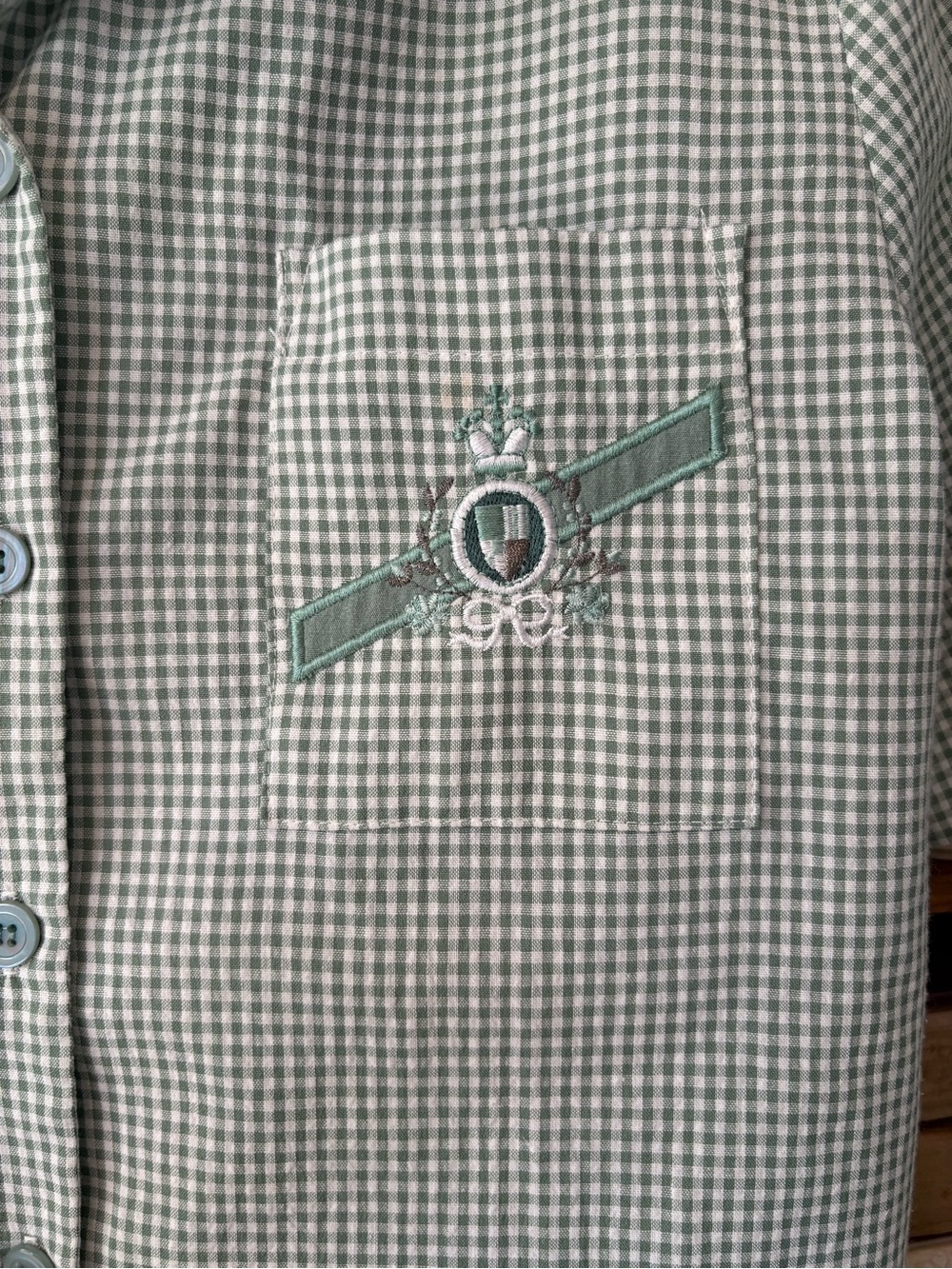 90s Vintage Tennis Prep CottageCore Button Down M - Picture 5 of 6